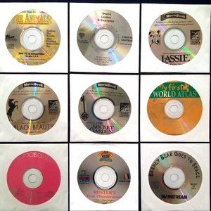 KIDS LOT #1 1992-1994 - 9 Vintage PC-CDs